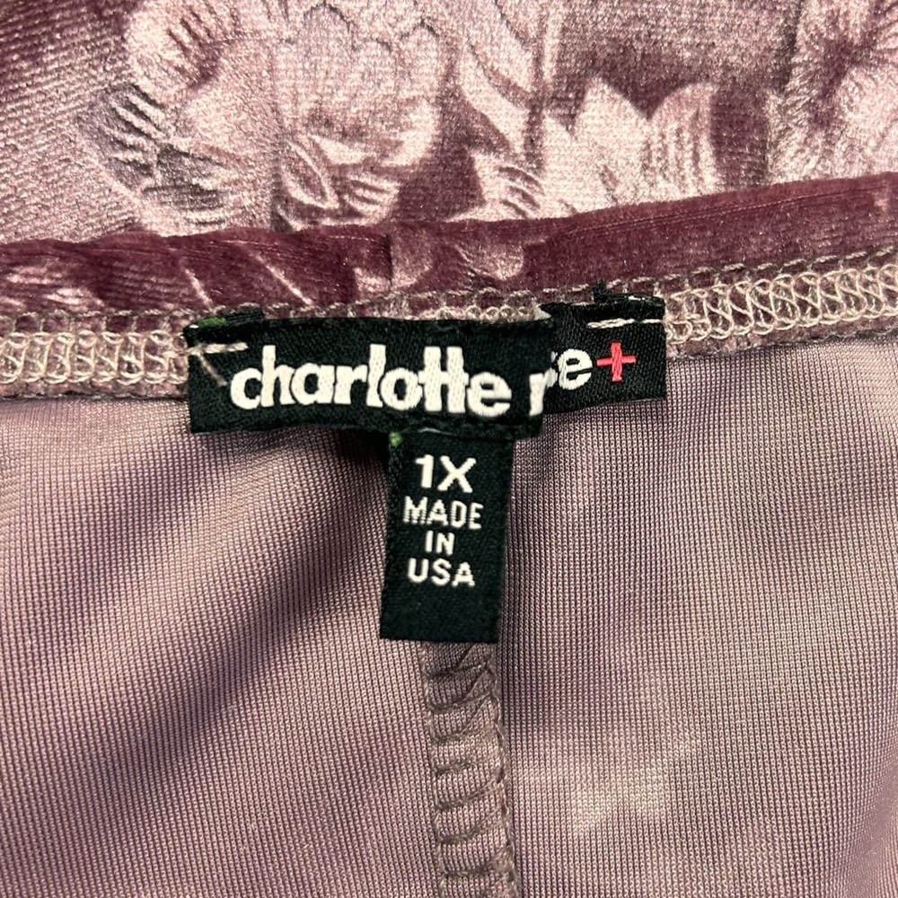 Y2K Charlotte Russe Dress 1X Velvet Burnout Fairy Coquette Girl Vintage Cowl - Picture 8 of 10